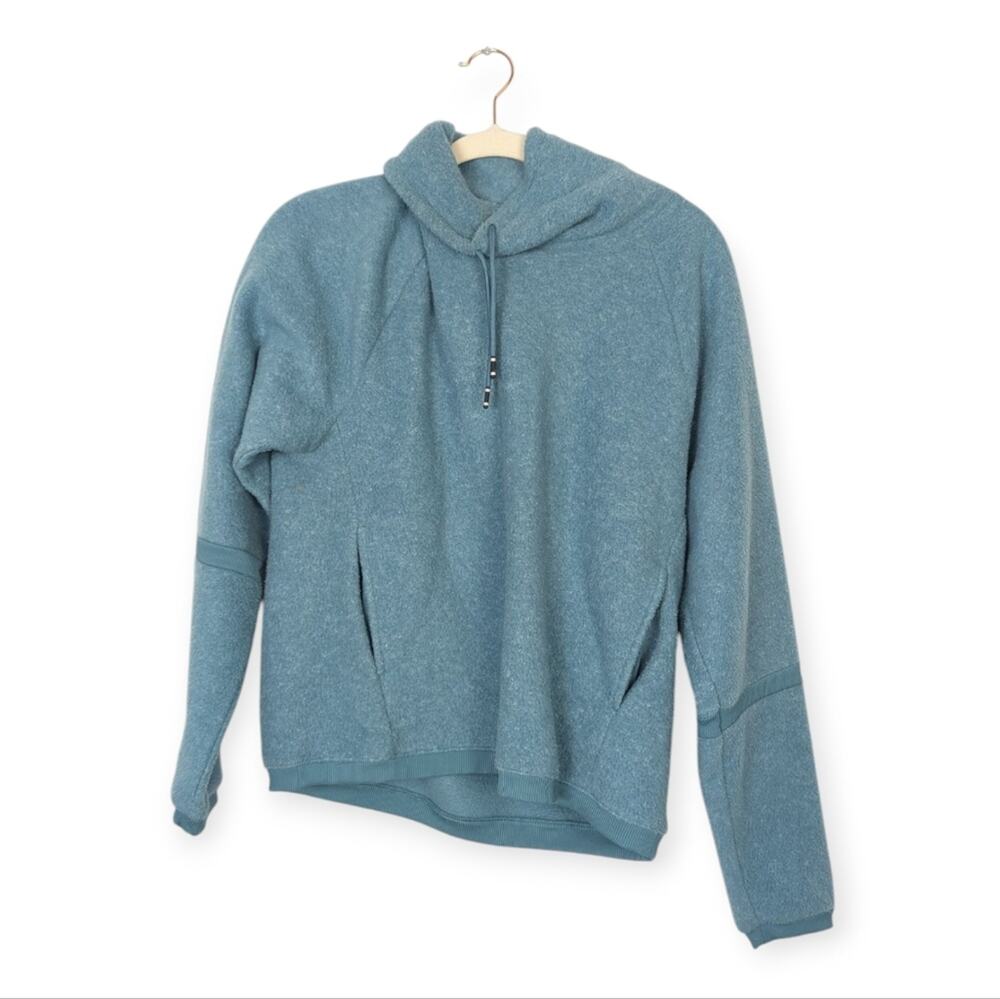 Nike Women's Blue Therma Fleece Cowl Neck Long Sleeve Training Pullover Size S